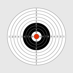 Target illustration for sport target shooting competition