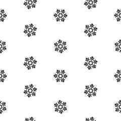 Seamless pattern snowflakes abstract isolation, winter element for design