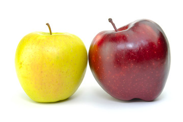 Red and yellow apple