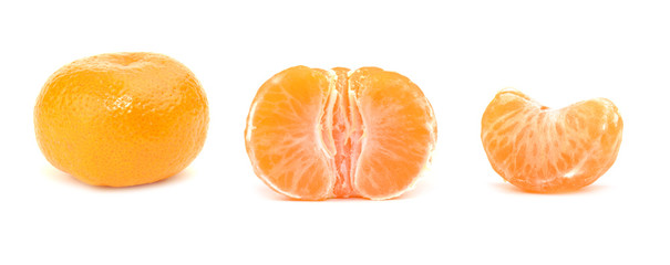 Mandarn orange, whole and peeled