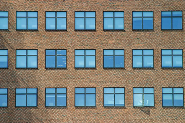 Fensterfront eckige Fenster