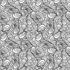 Fantasy decorative ornamental seamless pattern