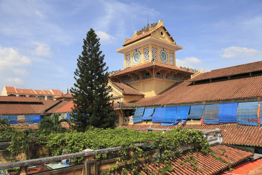 Clock Tower, Binh Tay Market, Cholon, Chinatown, Ho Chi Minh City (Saigon), Vietnam