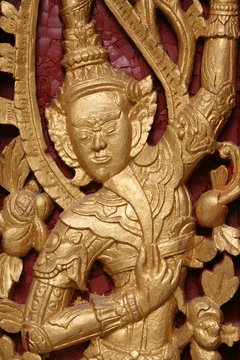 Buddhist deity at Wat Siphoutthabath, Luang Prabang, Laos