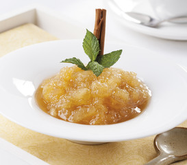Apple sauce on a plate
