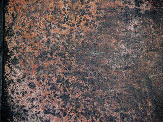 Metallic texture of rusty iron
