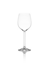 Isolated wine glass on a white background