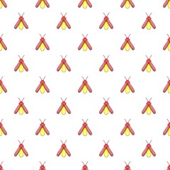 Fly pattern. Cartoon illustration of fly vector pattern for web