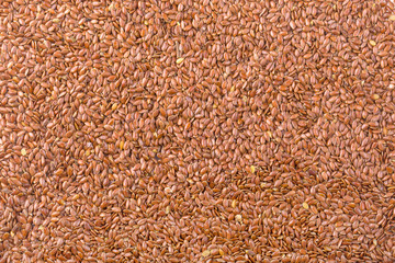 texture of roasted brown flax seed or linseed