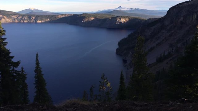 Mt Thielsen at Sunrise Crater Lake National Park Oregon