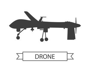 Drone Icon Isolated Unmanned Aerial Vehicle