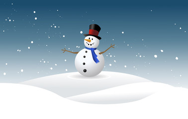Snowman vector illustration