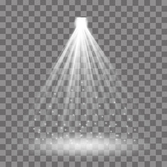 Vector isolated spotlight. Light effect