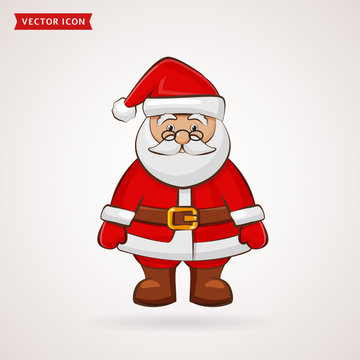 Santa Claus. Christmas vector illustration.