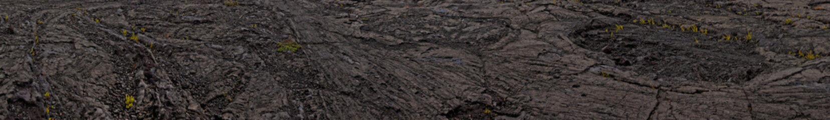 Black lava landscape - Kilauea Volcano, Hawaii