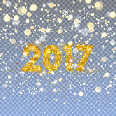Falling Snow in transparent background.