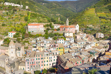 Naklejka premium Vernazza in Cinque Terre, Italy