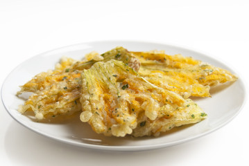 fiori di zucca fritti in pastella