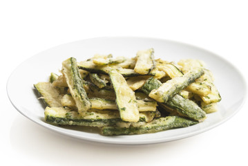piatto zucchine fritte in pastella