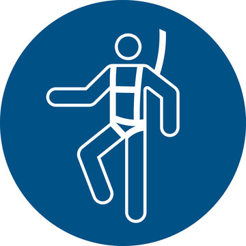 ISO 7010 M018 Wear a safety harness