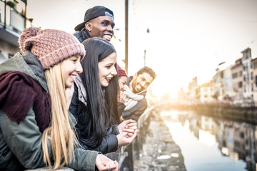Fototapeta premium Friends bonding outdoors