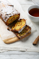 Holiday cake with candied fruit