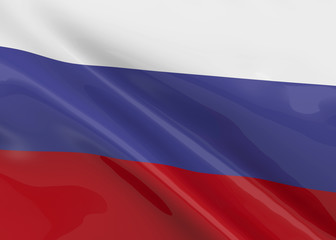 Russia Flag - 3D