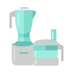 Food Processor. Electric Mixer. Plastic Blender.