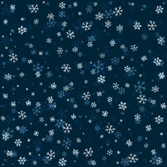 Snowflakes - Christmas winter pattern