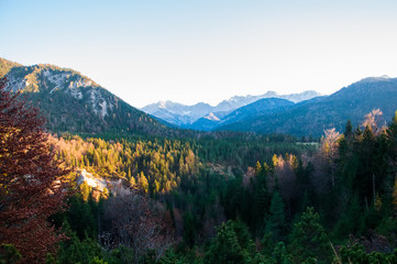 Mountain park wildlife reserve Karwendel in Alps Europe Austria