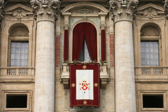 Pope's balcony, St. Peter's Basilica, Vatican, Rome, Lazio