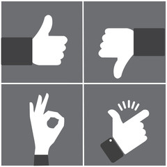 set of hands icon