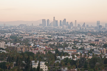 Fototapeta na wymiar Los Angeles skyscrapers