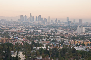 Fototapeta na wymiar Los Angeles skyscrapers