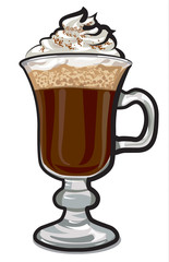 irish coffee cocktail