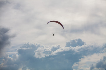 Para glider flying