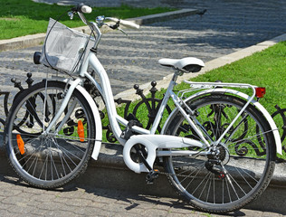 Bicycle with shopping basket © majorosl66