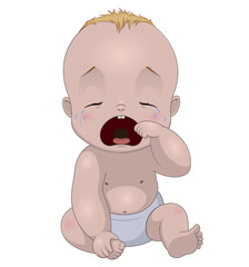 Funny baby crying