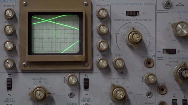 Oscillograph (calibration, brightness, Synchronisation)