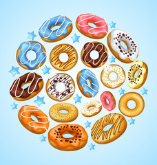 Doughnut Elements : Vector Illustration 