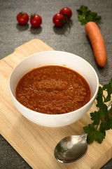 Homemade pot of Bolognese sauce