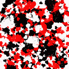 Abstract Grunge Hearts Valentine Background