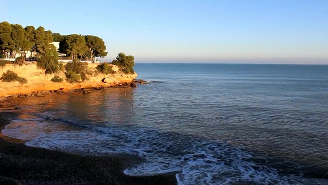 Playa dels Capellans en l'Ampolla, Catalu&ntilde;a (Espa&ntilde;a)
