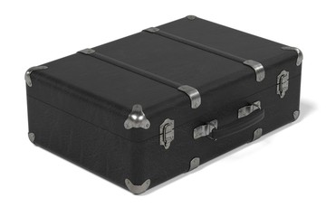 realistic 3d render of vintage suitcase