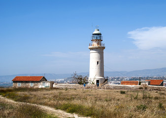 Fototapeta na wymiar old rusty lighthouse