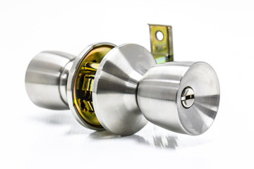 Door Knobs on White Background