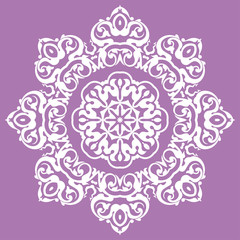 Oriental pattern with arabesques and floral elements, classic or