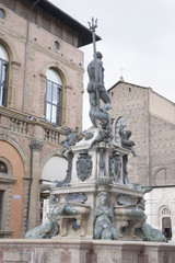 Fototapeta na wymiar Fountain of Neptune, Bologna