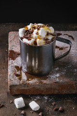 Hot chocolate with marshmallow