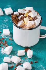 Hot chocolate with marshmallow